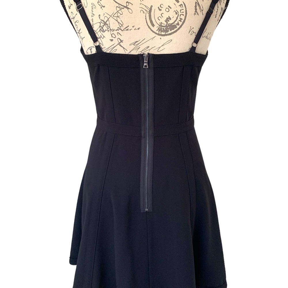 BCBGMaxAzria Yasminka Corset A- Line Black Dress Size 6 - Picture 4 of 12